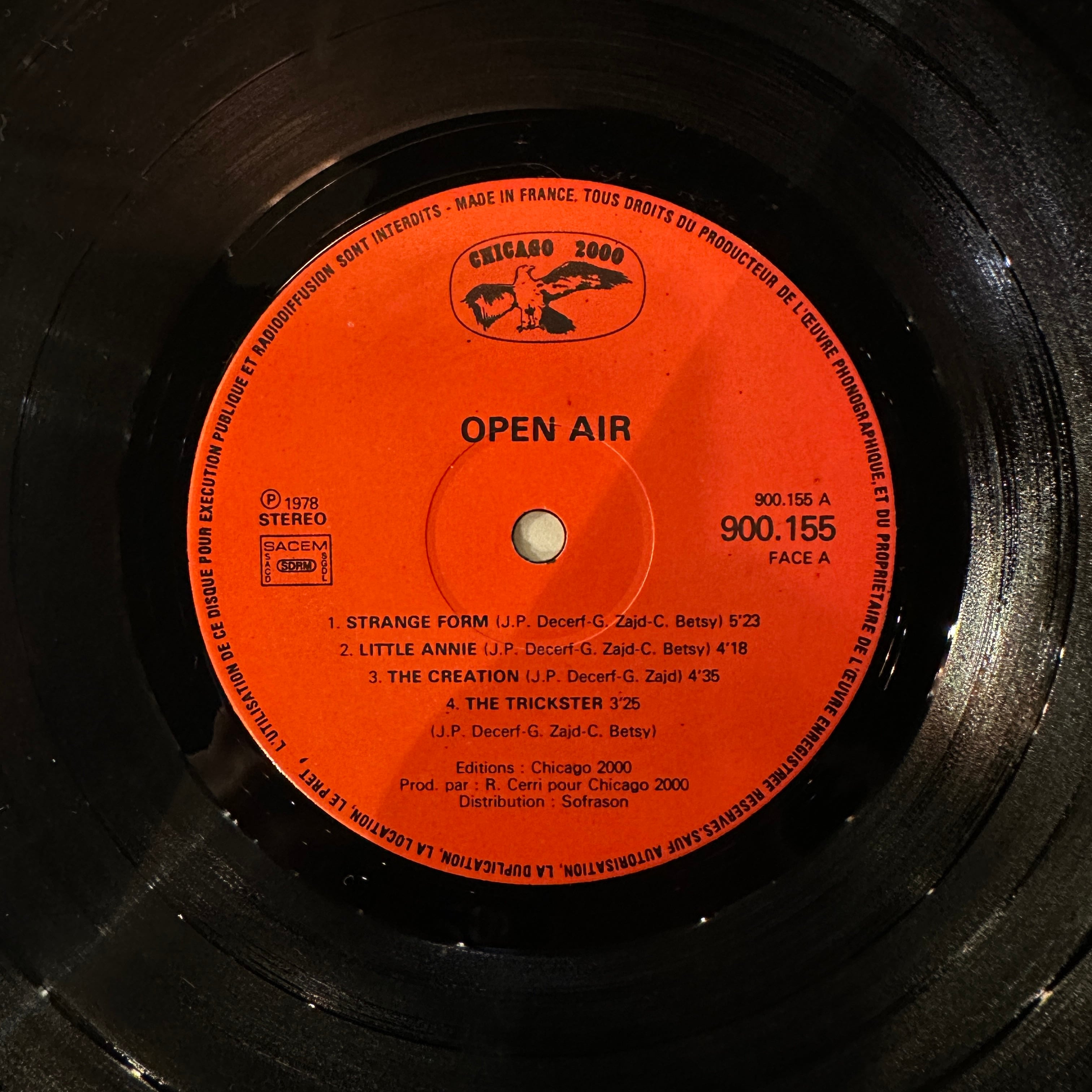 LP】OPEN AIR/Same | SORC 中古アナログレコード専門店