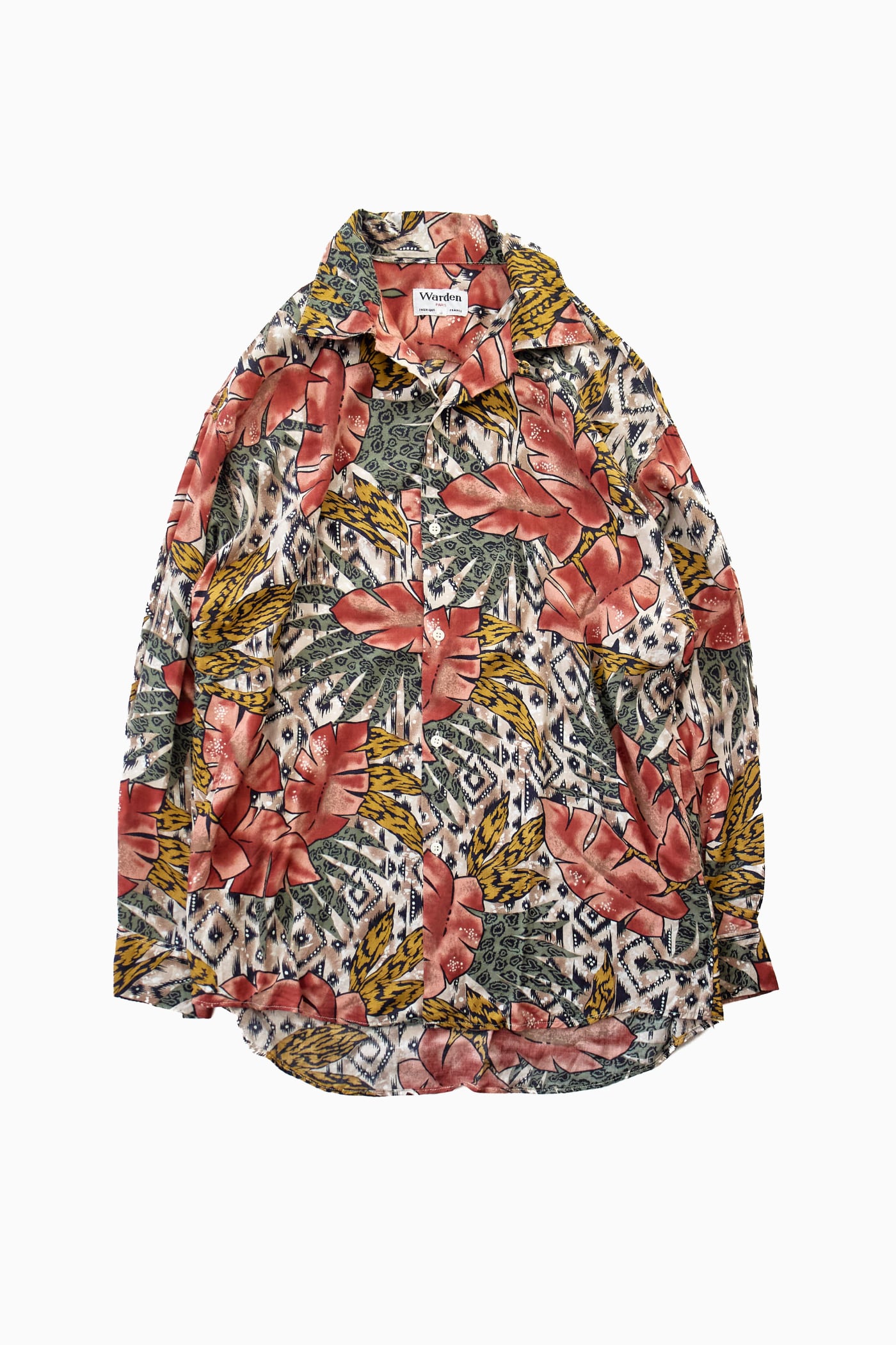 【フランス製】FLOWER MULTI PATTERN SHIRT