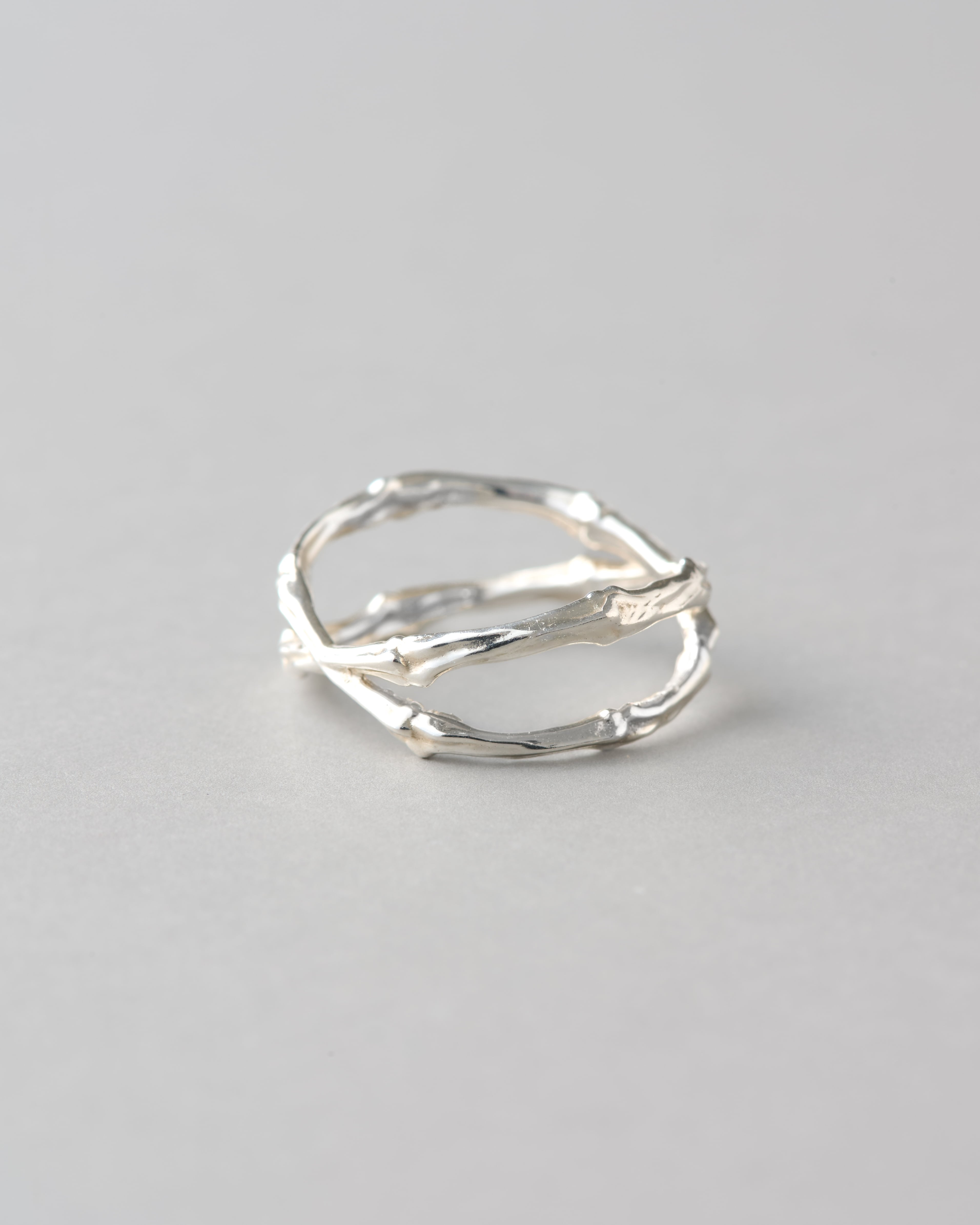bone ring CROSS SILVER925 #01012-sv 骨クロスリング/シルバー925 | LANIE