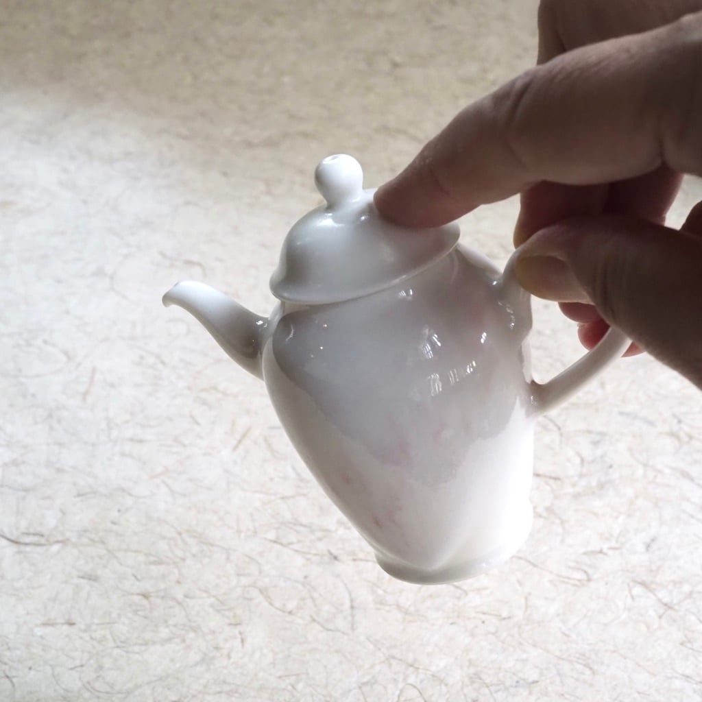 色原 昌希/茶壺 桃花釉