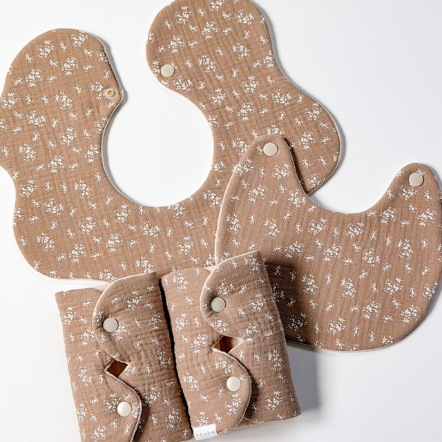 かえっこスタイ（ simple grass ）/ ハンドメイド bib よだれかけ ビブ 韓国 韓国生地