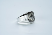 R-090 Square signet ring horsetail (SV hose)