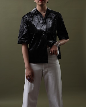 Dries Van Noten / Shiny Black Shirt