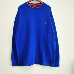 POLO RALPH LAUREN  Waffle  long sleeve shirt{ポロ　ラルフローレンワッフル　ロングスリーブ　カットソー　古着　メンズ}ユニセックス