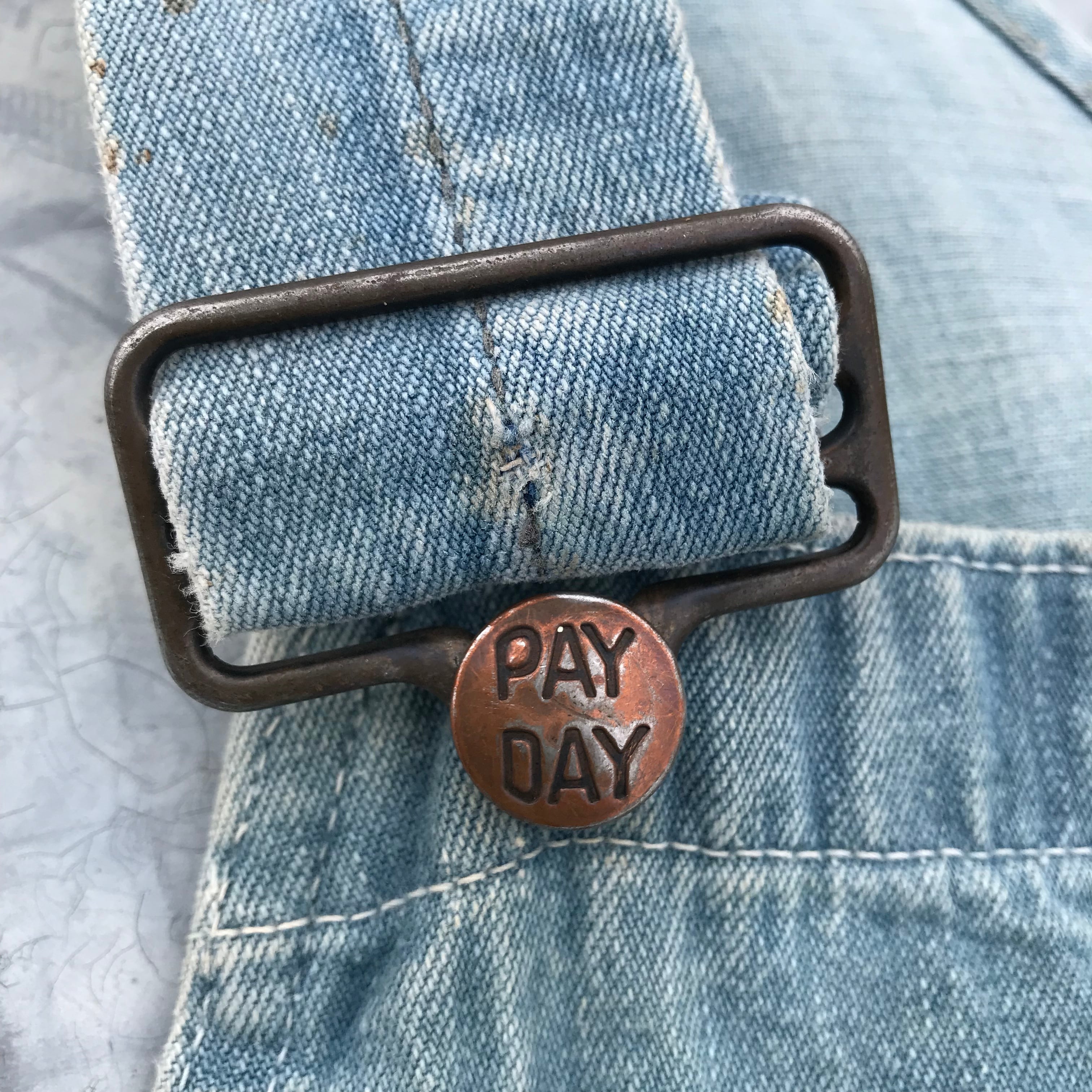 60's PAY DAY ペイデイ オーバーオール VAT DYED 硫化染め スクエア