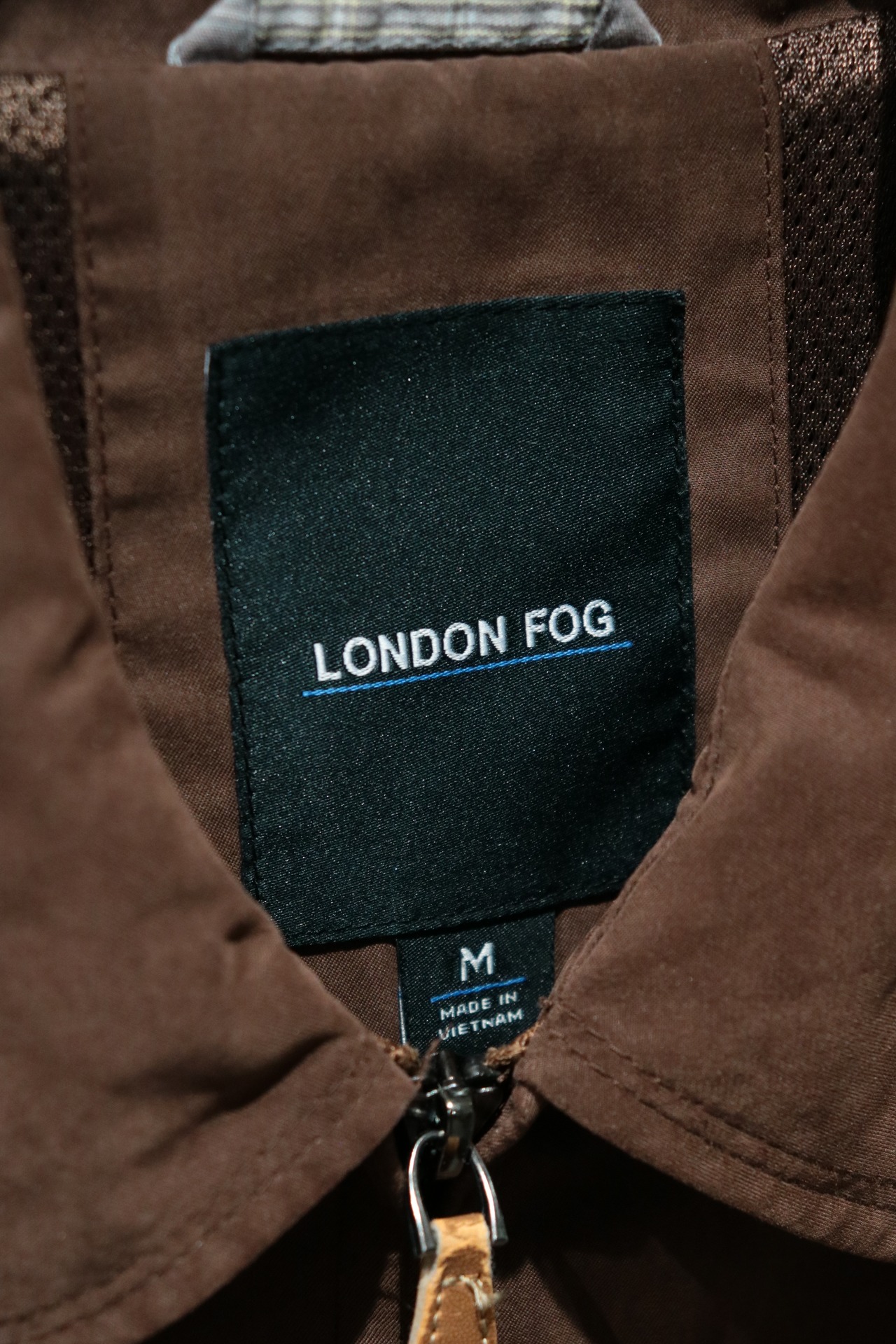 London Fog brown swing top jacket