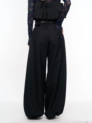 【26AW | WOMEN】POOLDE プールデ / パンツ / Bontan Wide Trousers　PLD-26AW-PT02
