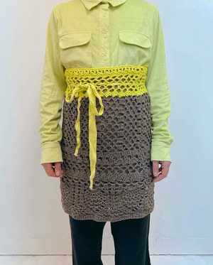 crochet knit skirt