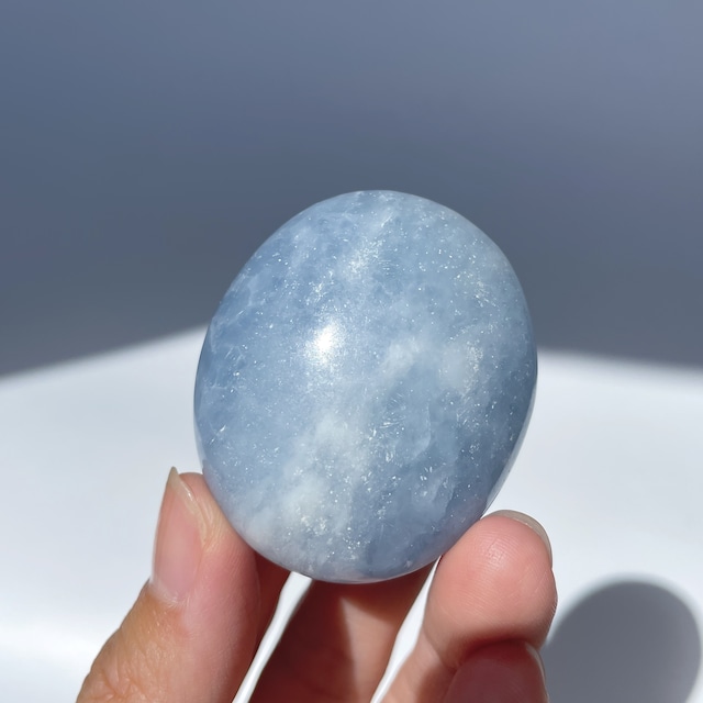 セレスタイト パームストーン11◇ Celestite ◇ 天然石・鉱物・パワーストーン