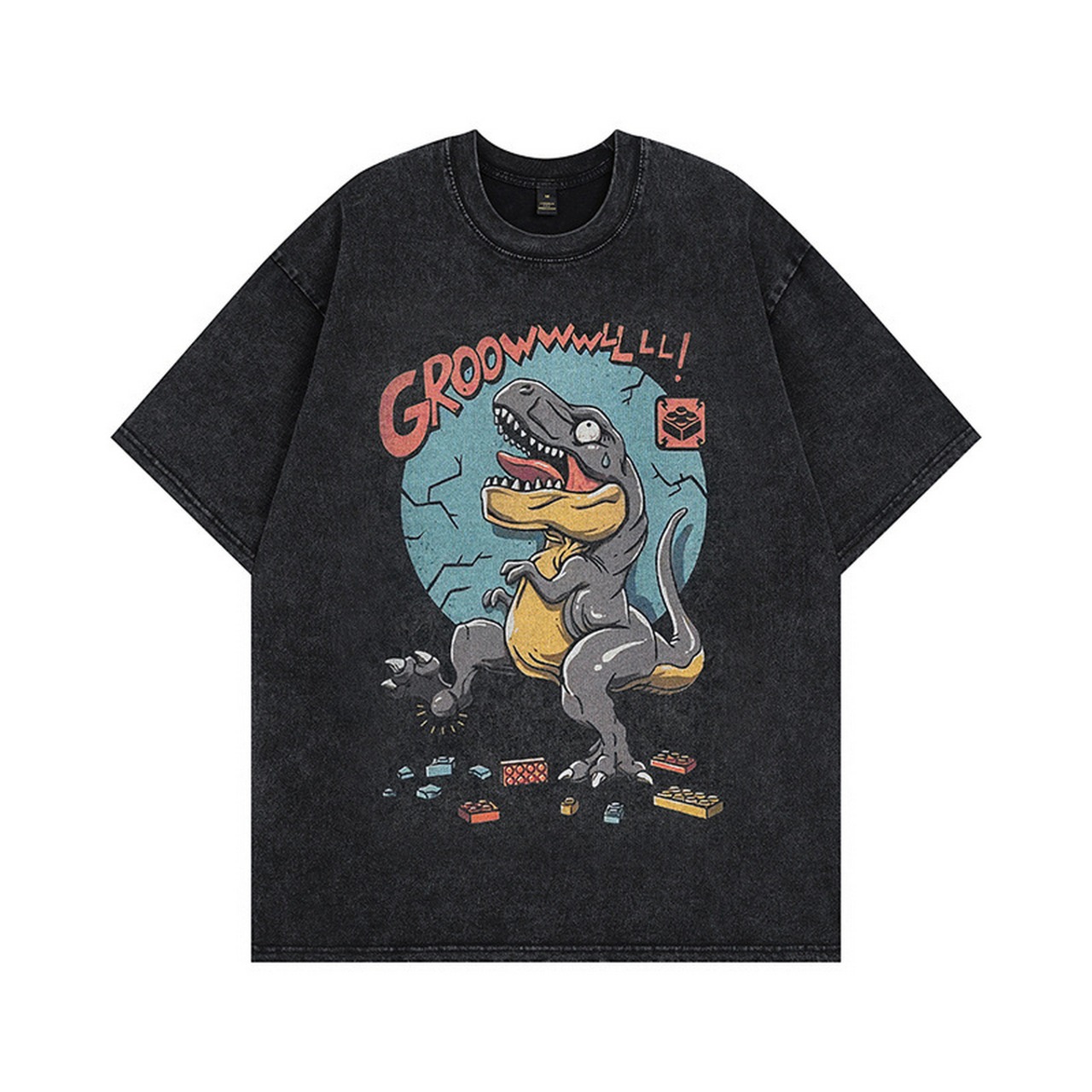 VINTAGE ストリート 恐竜とレゴ Tシャツ T839