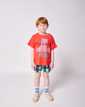 残り1点(8-9Y)BOBO CHOSES / Checkered shorts