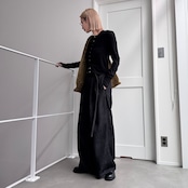 指穴クルーネックスナップボタンCD/ブラック