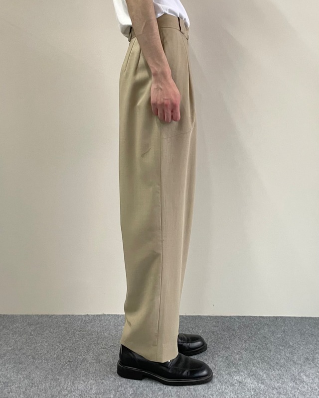 【Dior】2-pleats colored slacks