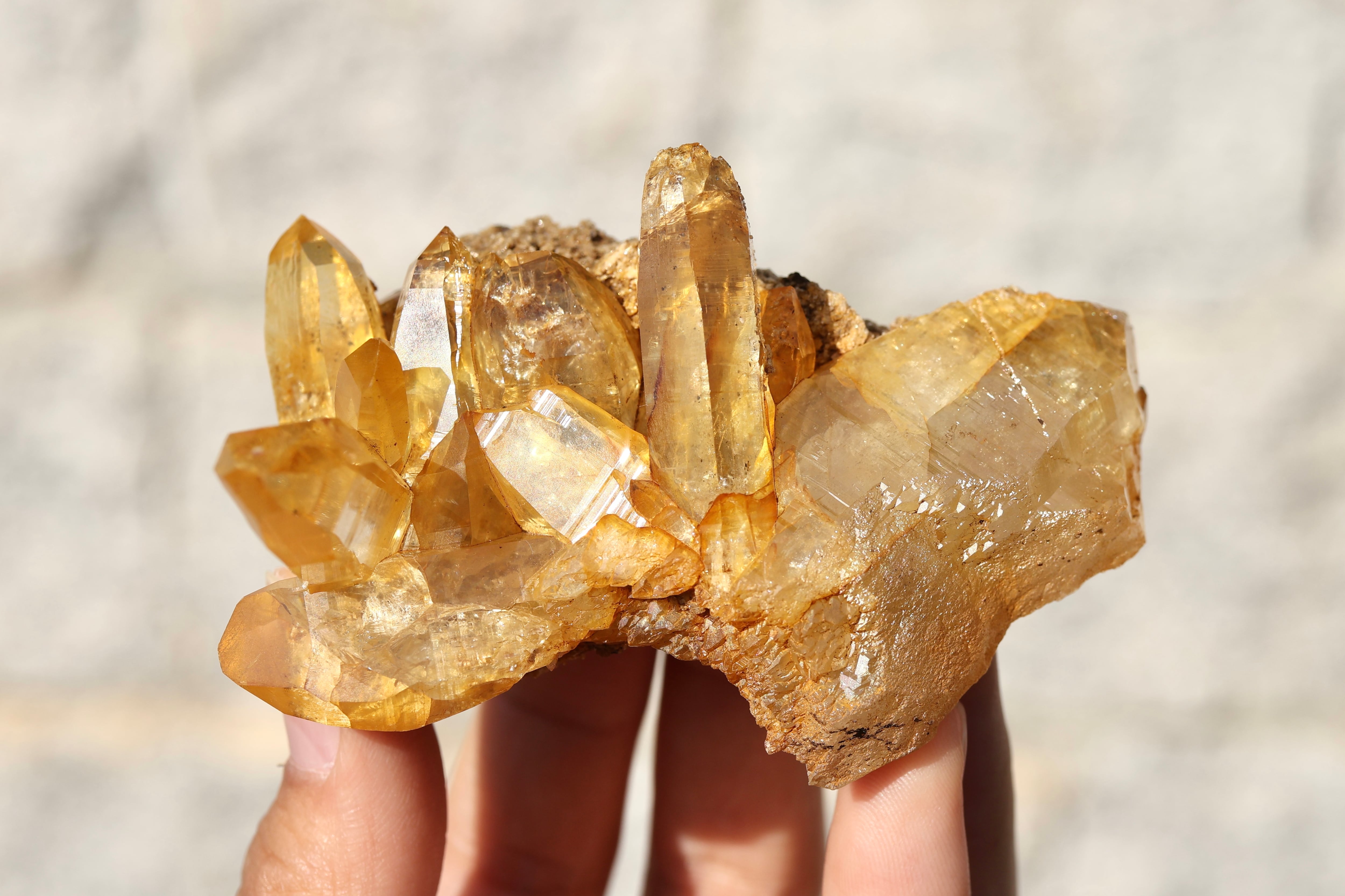 ゴールデンカルサイト　スフィア　ハニーカルサイト　満月　Big Sphere 虹 ゴールデンカルサイト スフィア ハニーカルサイト 満月 Big たっぷり虹