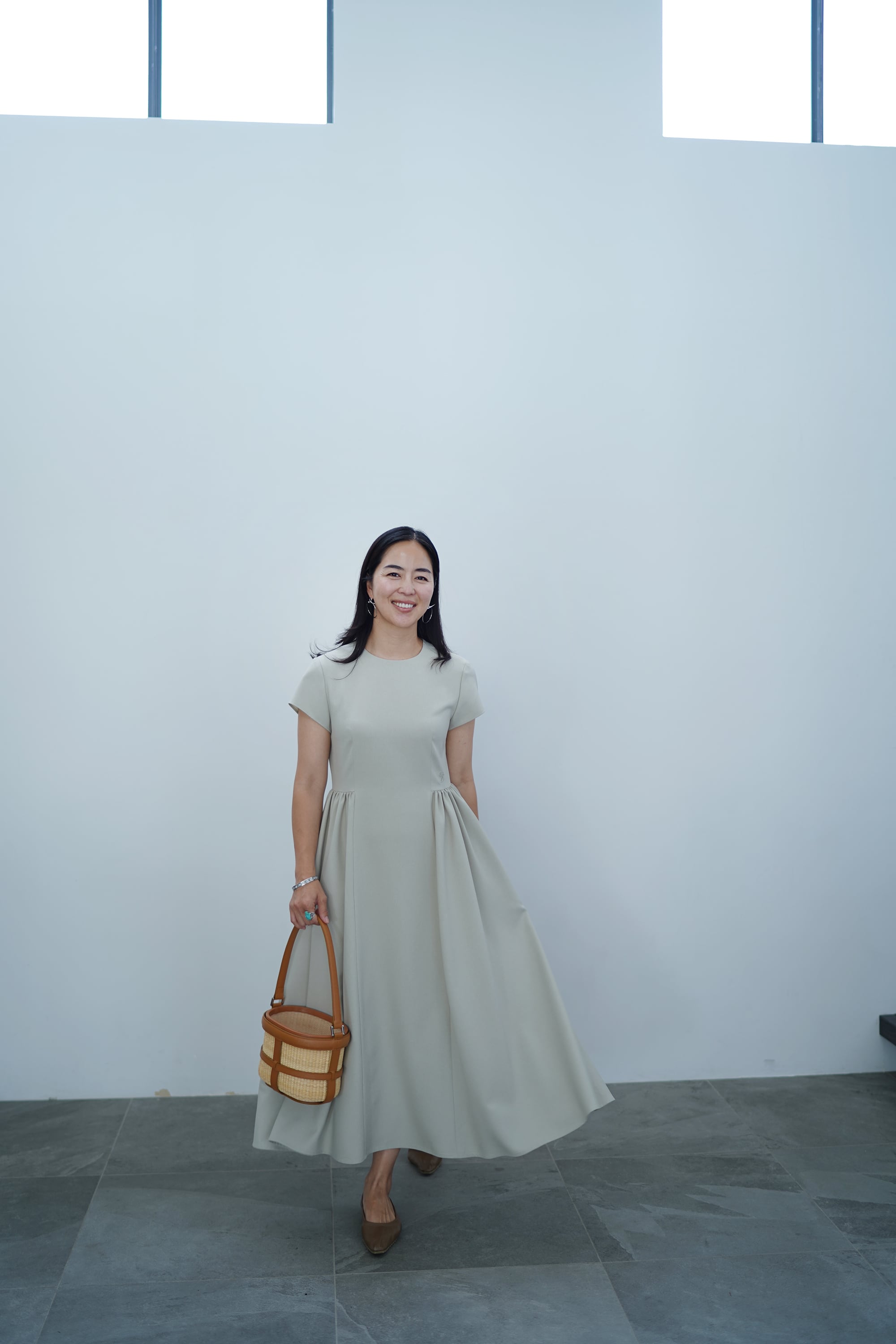 EVERYDAY DRESS mature s-sleeve サンドベージュ 数量限定  