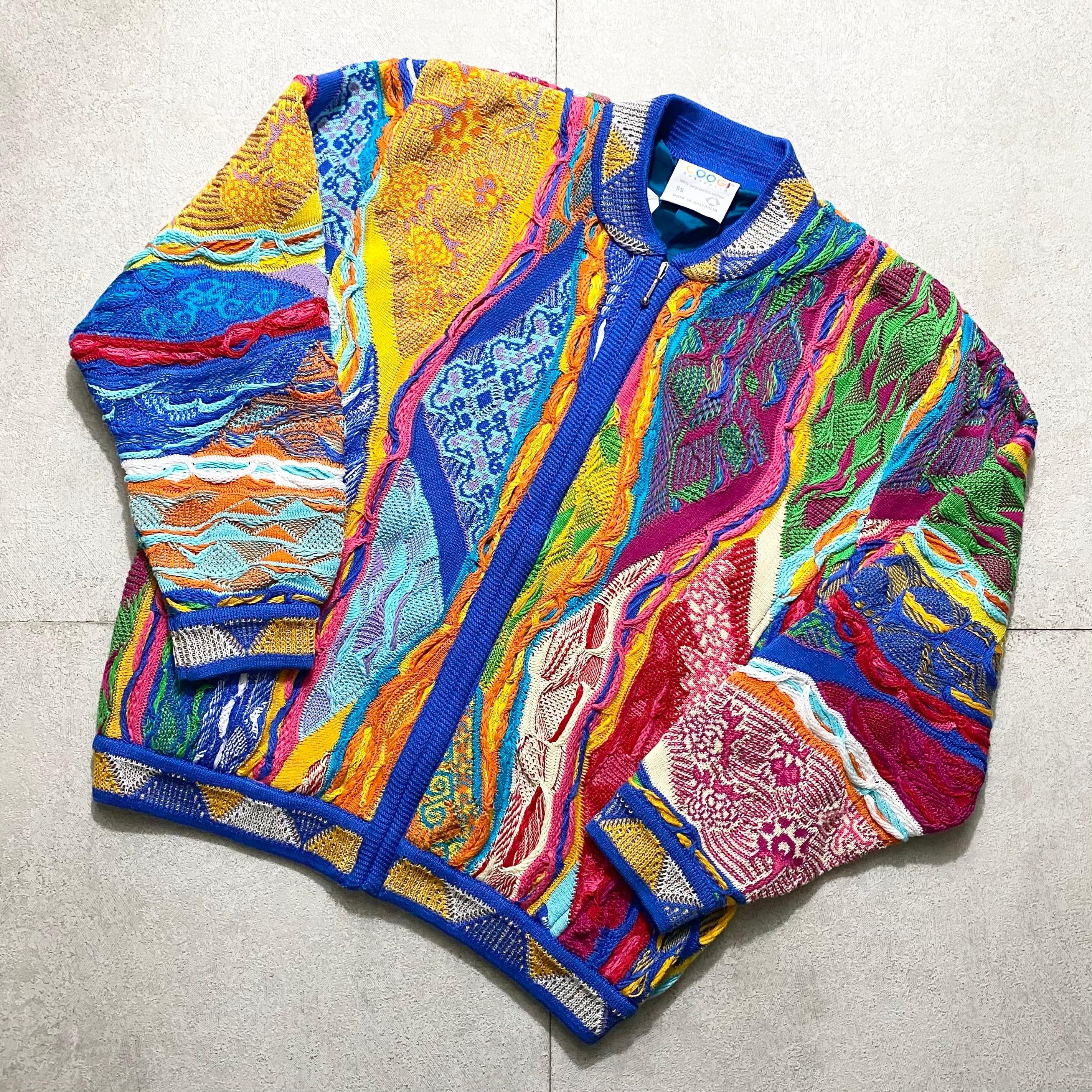 COOGI 3D cotton knit zip-up jacket | NOIR ONLINE