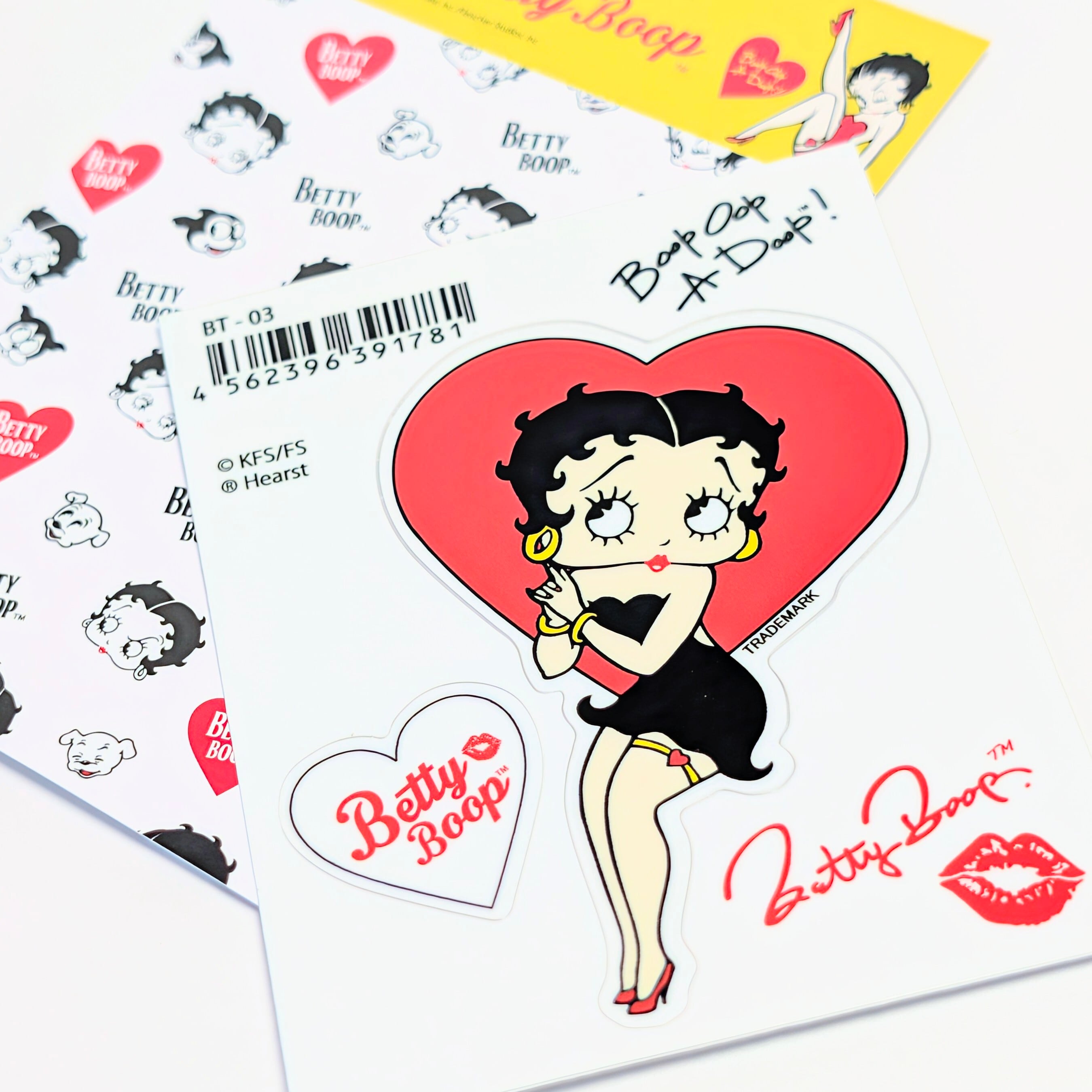 ✨️みんなメロメロ♡✨️送料無料！【 Betty Boop（ベティブープ） 】 STICKER（ステッカー）/ シール / ベティちゃん　〚アメリカン雑貨 アメトイ〛