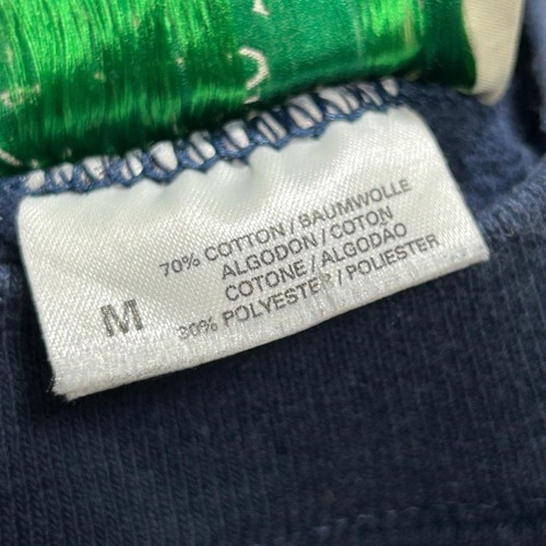 90s Quill's Woollen Market Crewneck ネイビー 詳細写真4