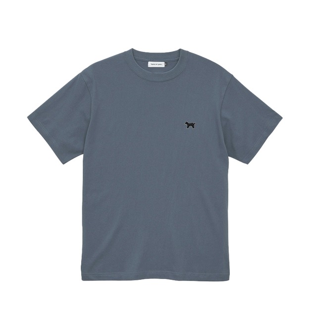 sideways logo T-shirt：Hazy navy