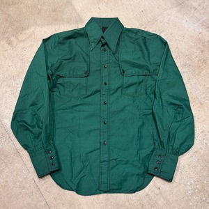1970s TIBERIO POLY SHIRT GREEN