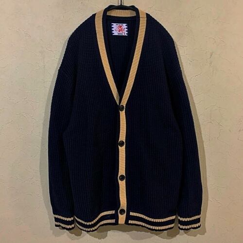 SON OF THE CHEESE サノバチーズ Line Cardigan カーディガン BEAUTY&YOUTH別注 SC2211-KN08  22SS サイズL ネイビー【代官山k9】 | ブランド古着Brooch powered by BASE