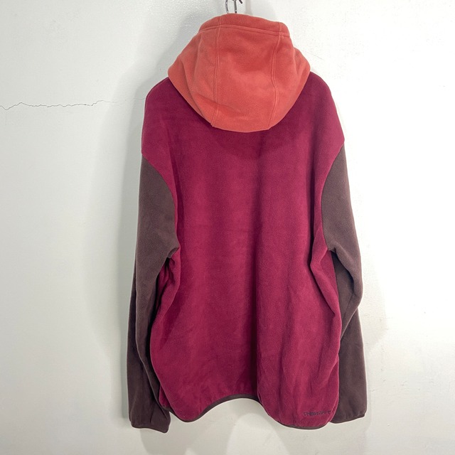 新品 NIKE フリースアノラックパーカー L マルチカラー ボルドー