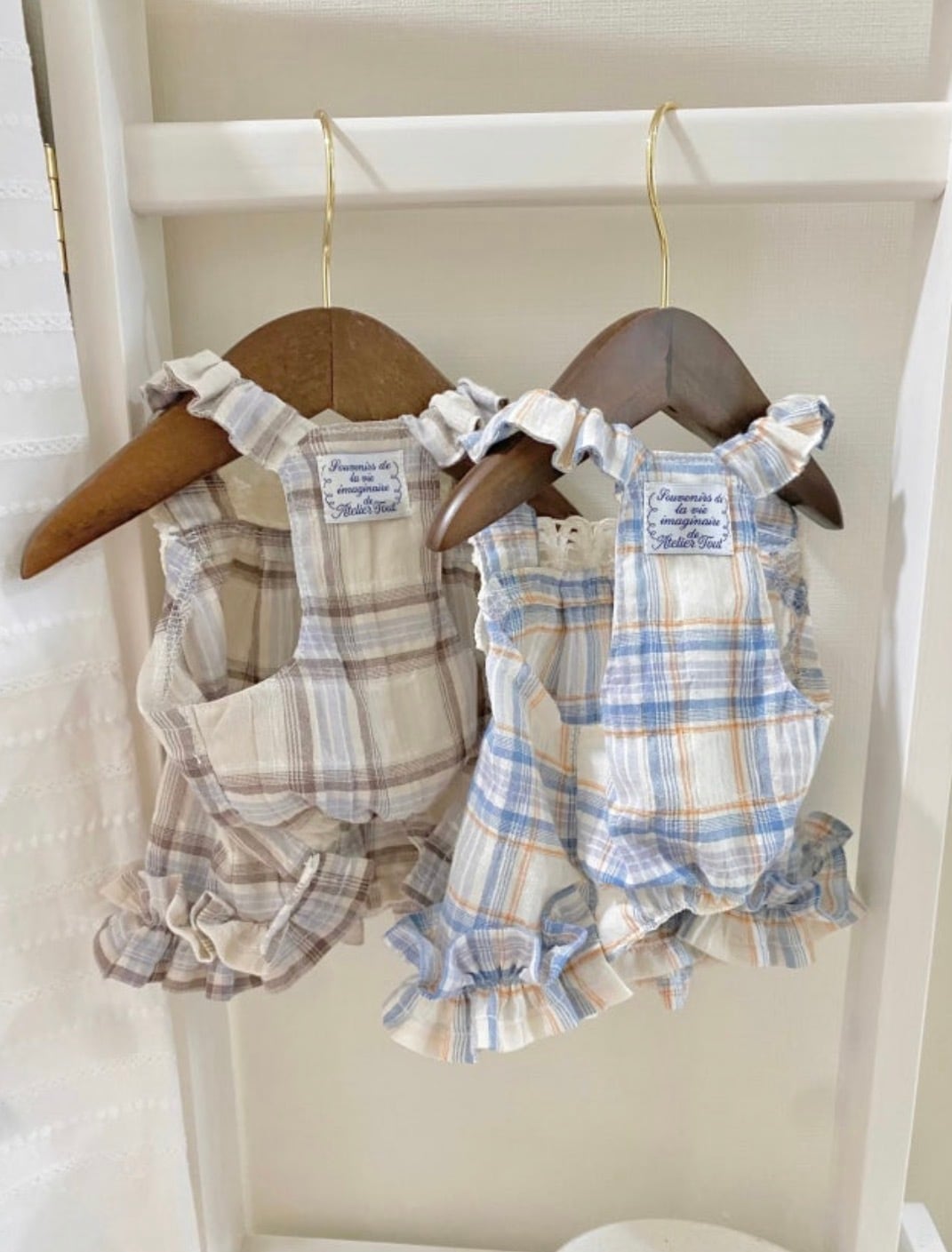 【予約】アトリエチェック　コットン生地