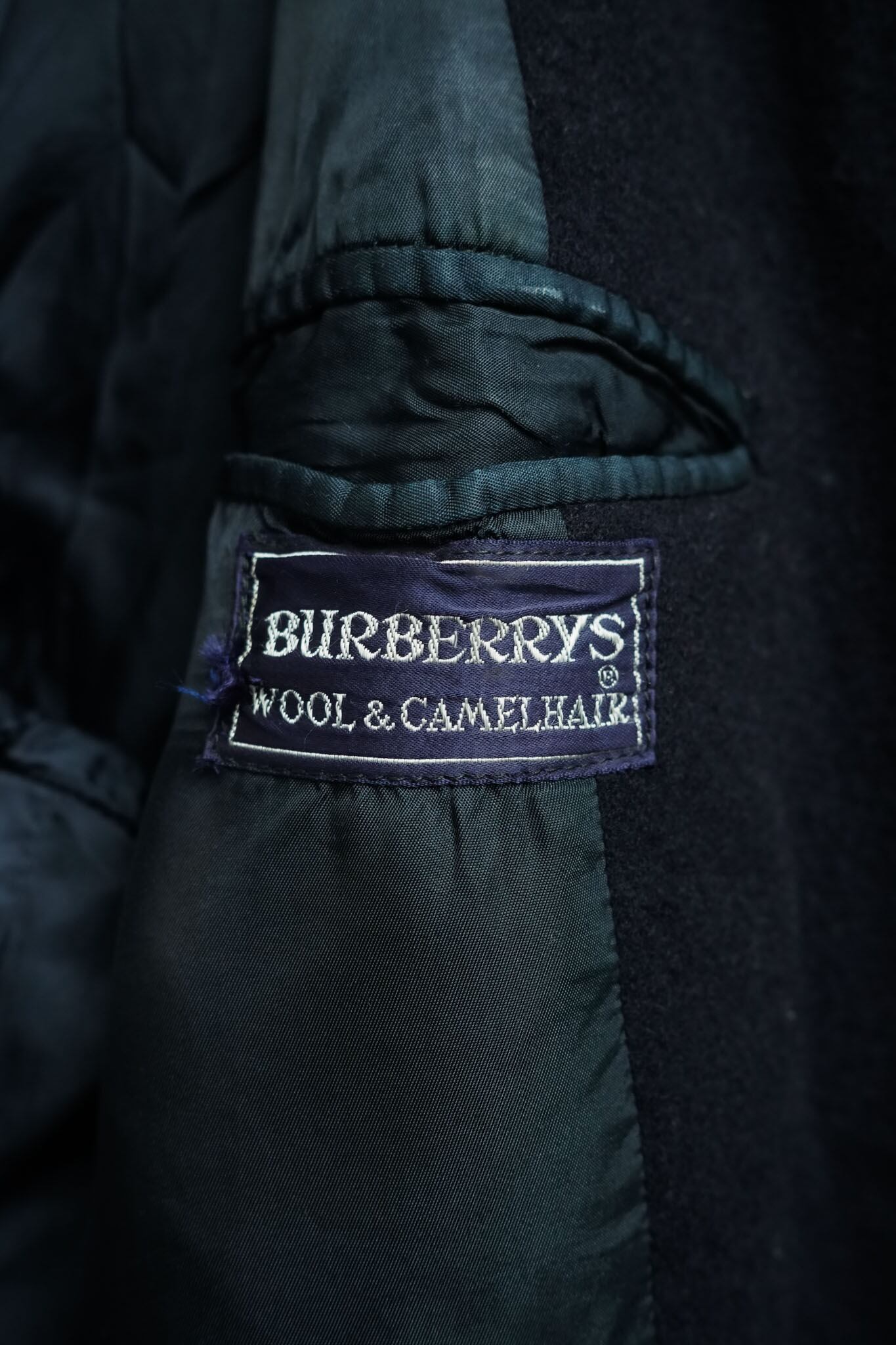 80's “Burberrys” Wool & Camelhair Balmacaan Coat – Made in England