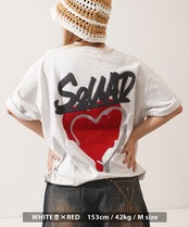 ◆ハートサガラ刺繍 スウェットTシャツ◆ng-46225