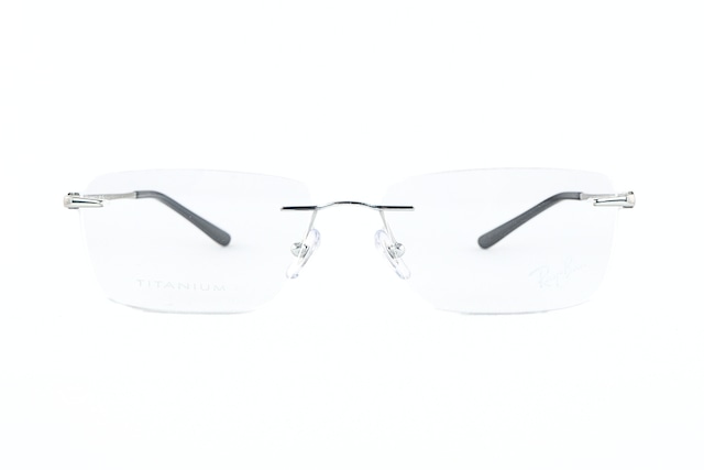 Ray-Ban メガネ RX8781D 1002 チタン スクエア ツーポイント 縁無し RB8781D レイバン 正規品-2枚目
