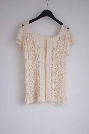 [vintage] vintage hand lace knit