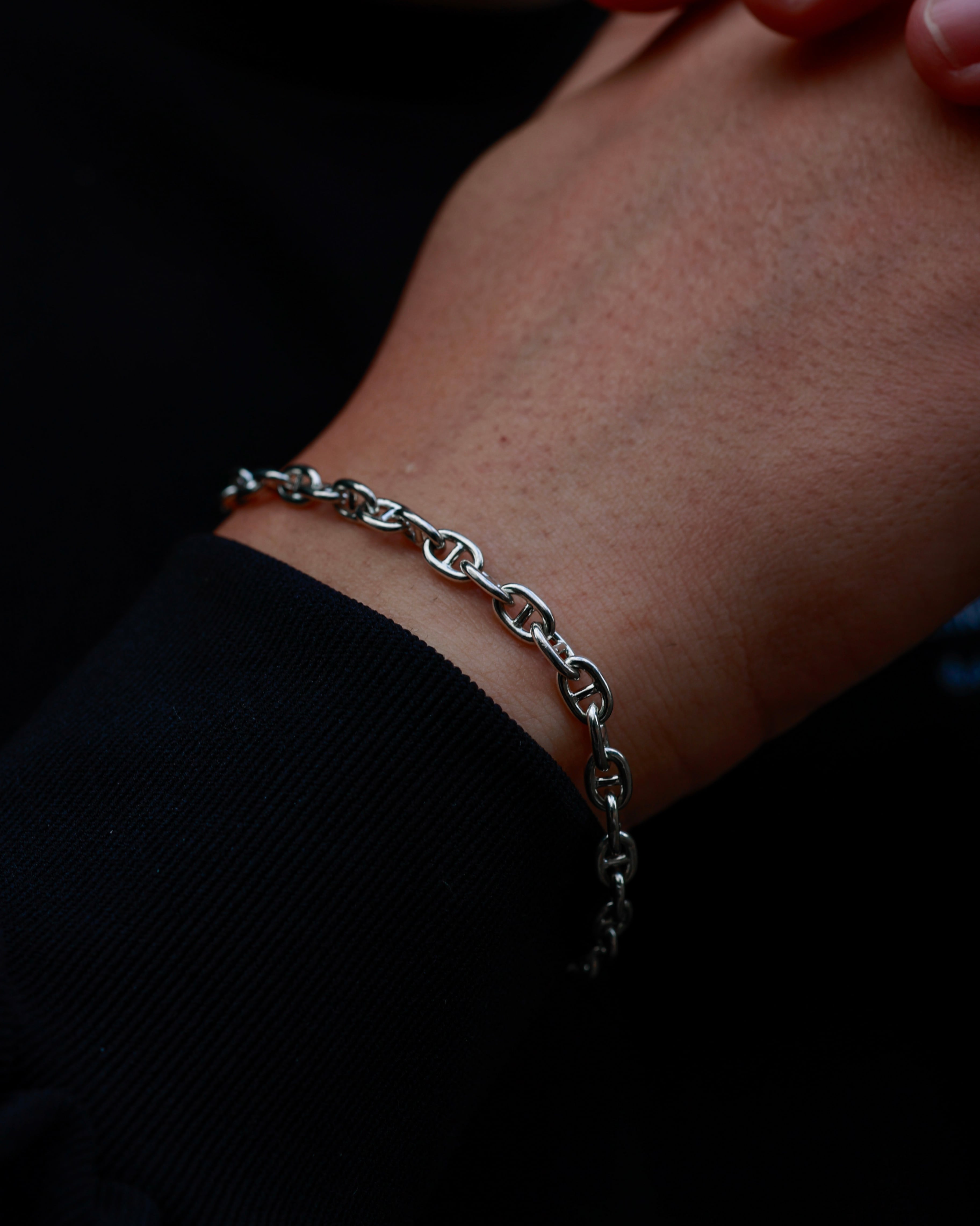 eurokenvy Silver925 Bracelet ユーロケンビー KV-592】Silver925 Anchor Chain Bracelet | EUROKENVY®︎