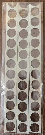 【チョコ・ザイ】金属フィルター丸抜き跡　TYPE 3　～珍しいステンレス金網のアート素材～