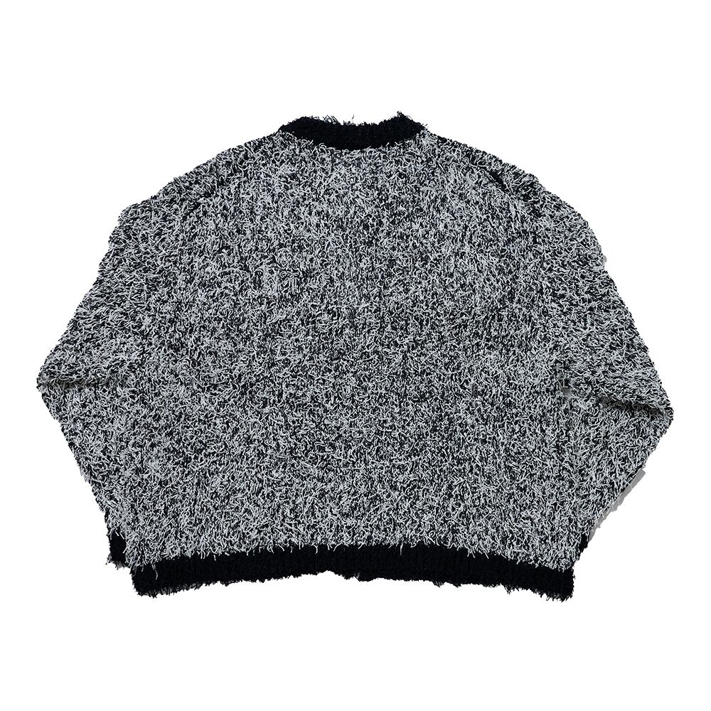 24SS】doublet TWEED KNIT CARDIGAN (BLACK) 24SS42KN139 | IAAAM ...