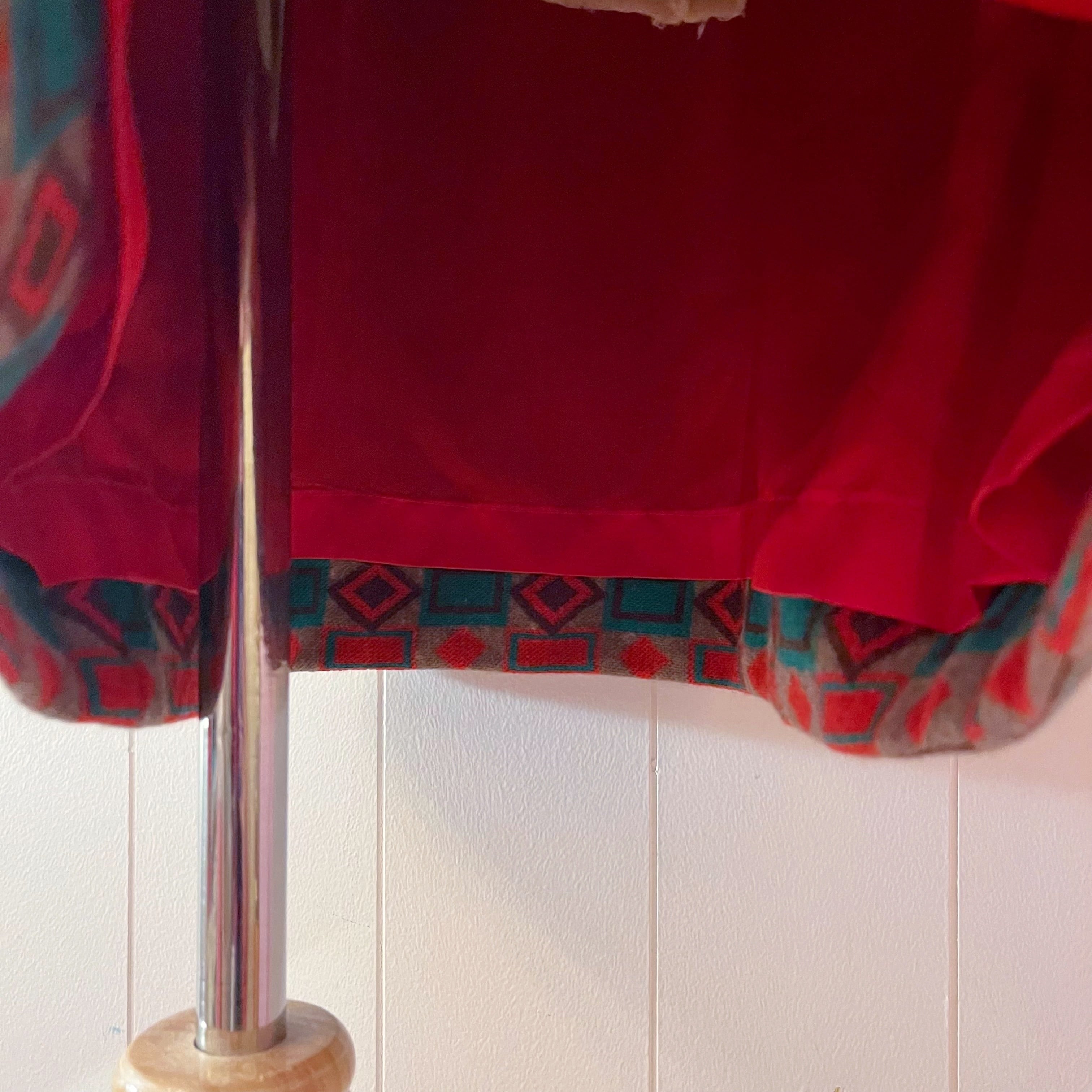 geometric pattern jacquard skirt