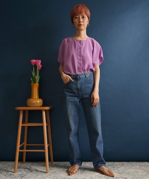 【送料無料】80's Lavender blouse
