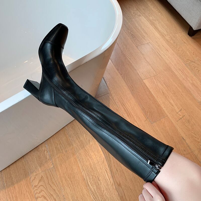 ホワイトブーツオータムレッド薄手スタイル 靴 シューズ 秋物 部族の婦人靴17299877831