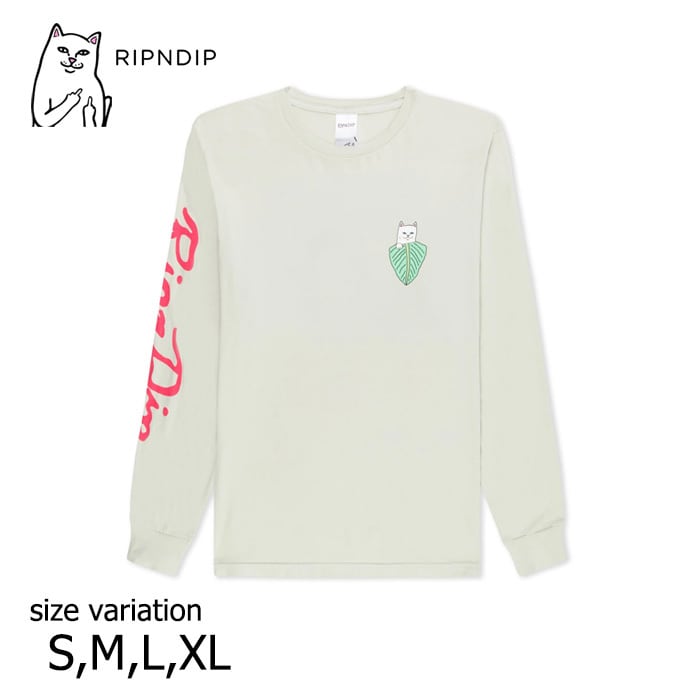 スクリーン印刷フロントRIPNDIP Psychedelic Nerm L/S 長袖 TシャツMサイズ