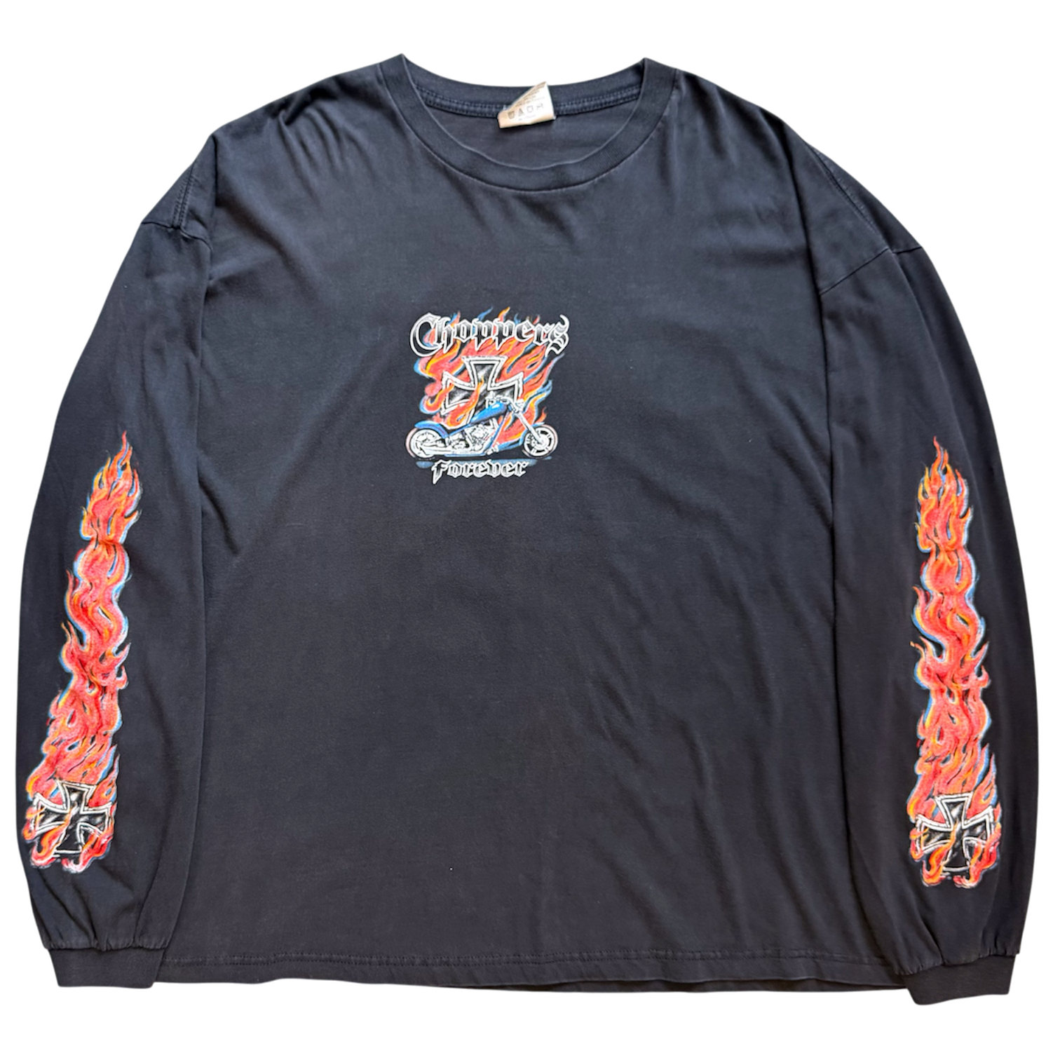 Motorcycle Print Longsleeve Tee