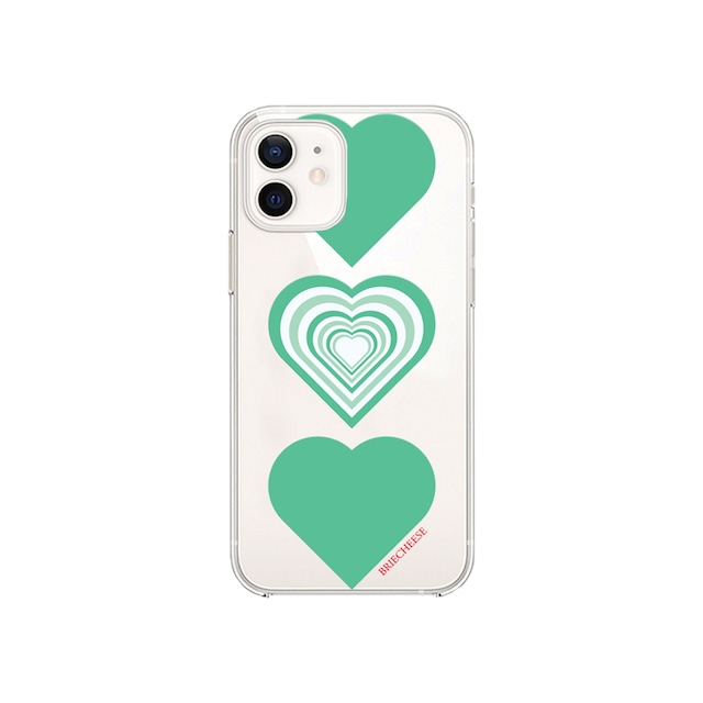 [Briecheese] Green Heart HardJelly 正規品 韓国 ブランド 韓国ファッション 韓国代行 スマホケース