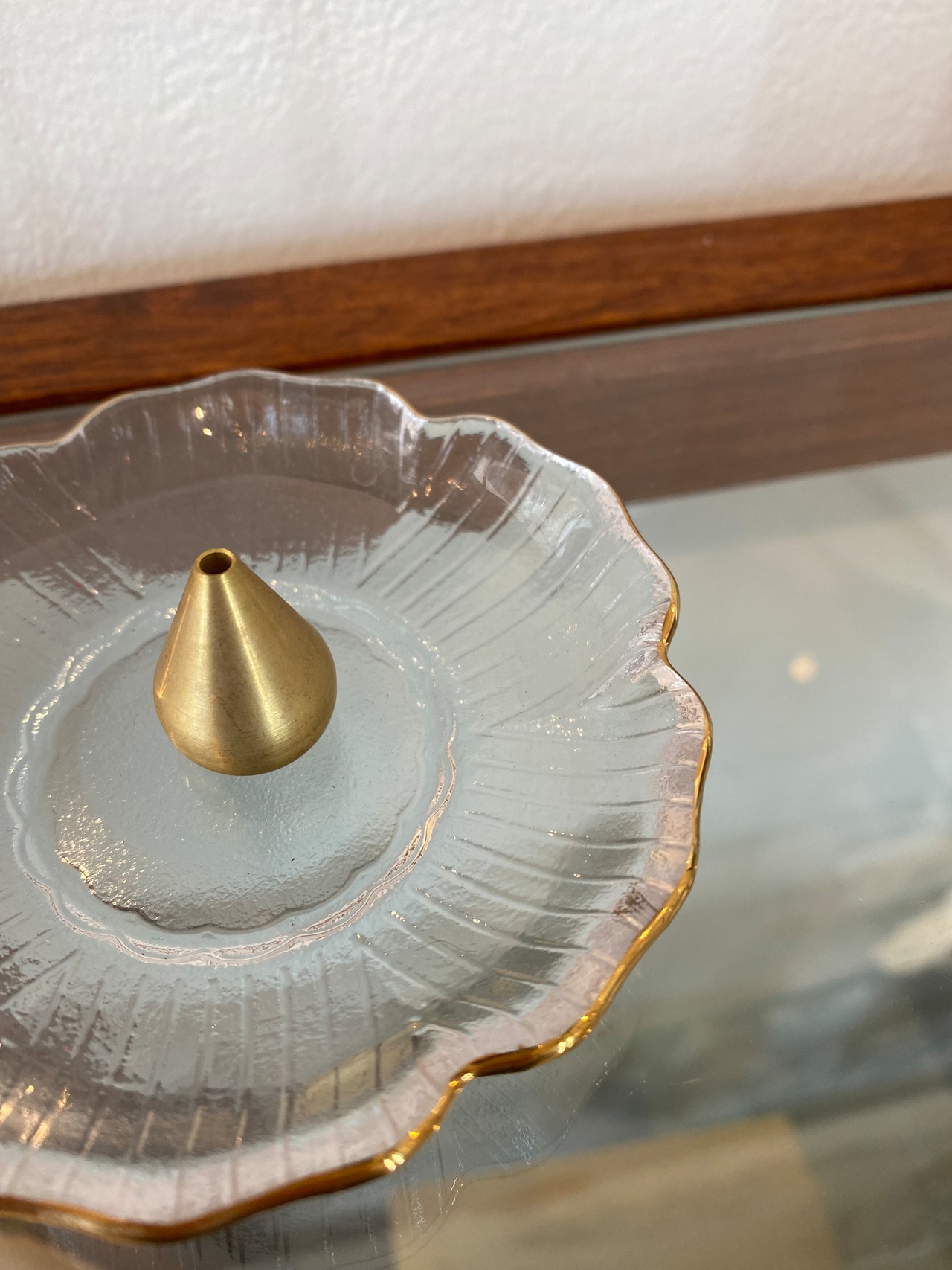 ガラスプレート香立 お香 リラックス