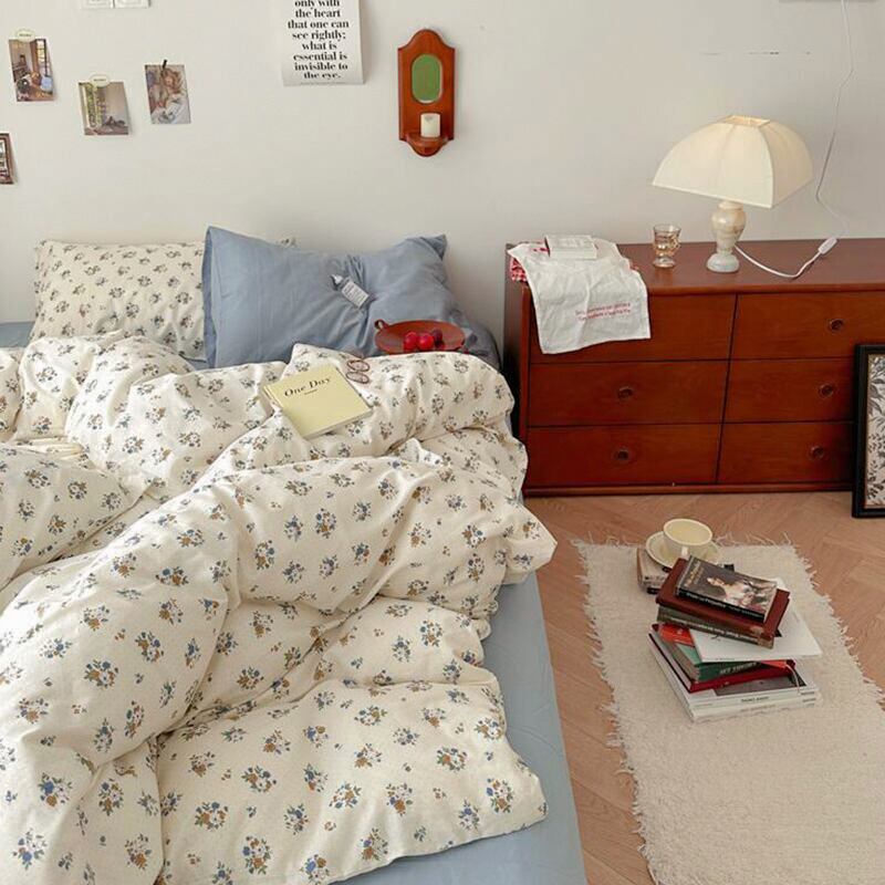 【SHEETSET】カントリースタイル花柄綿製リネンセット