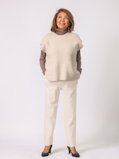 BEATRICE(ワッフル風地柄ニットベスト)