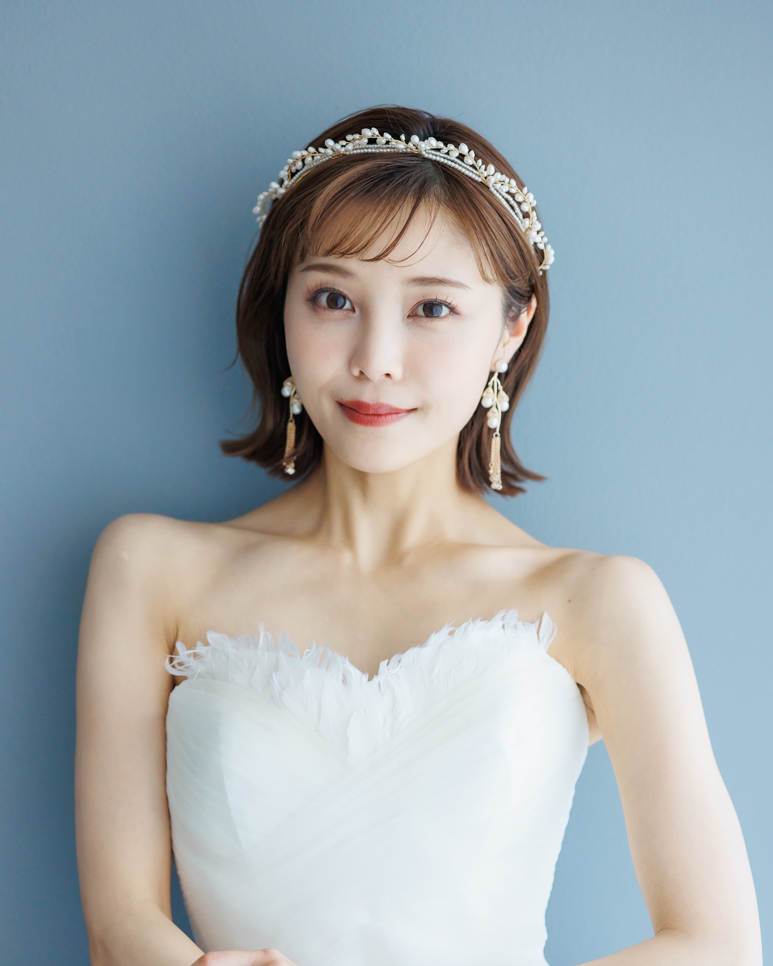 22㎝ドール用 ドレス パニエ カチューシャ イヤリング 4点セット