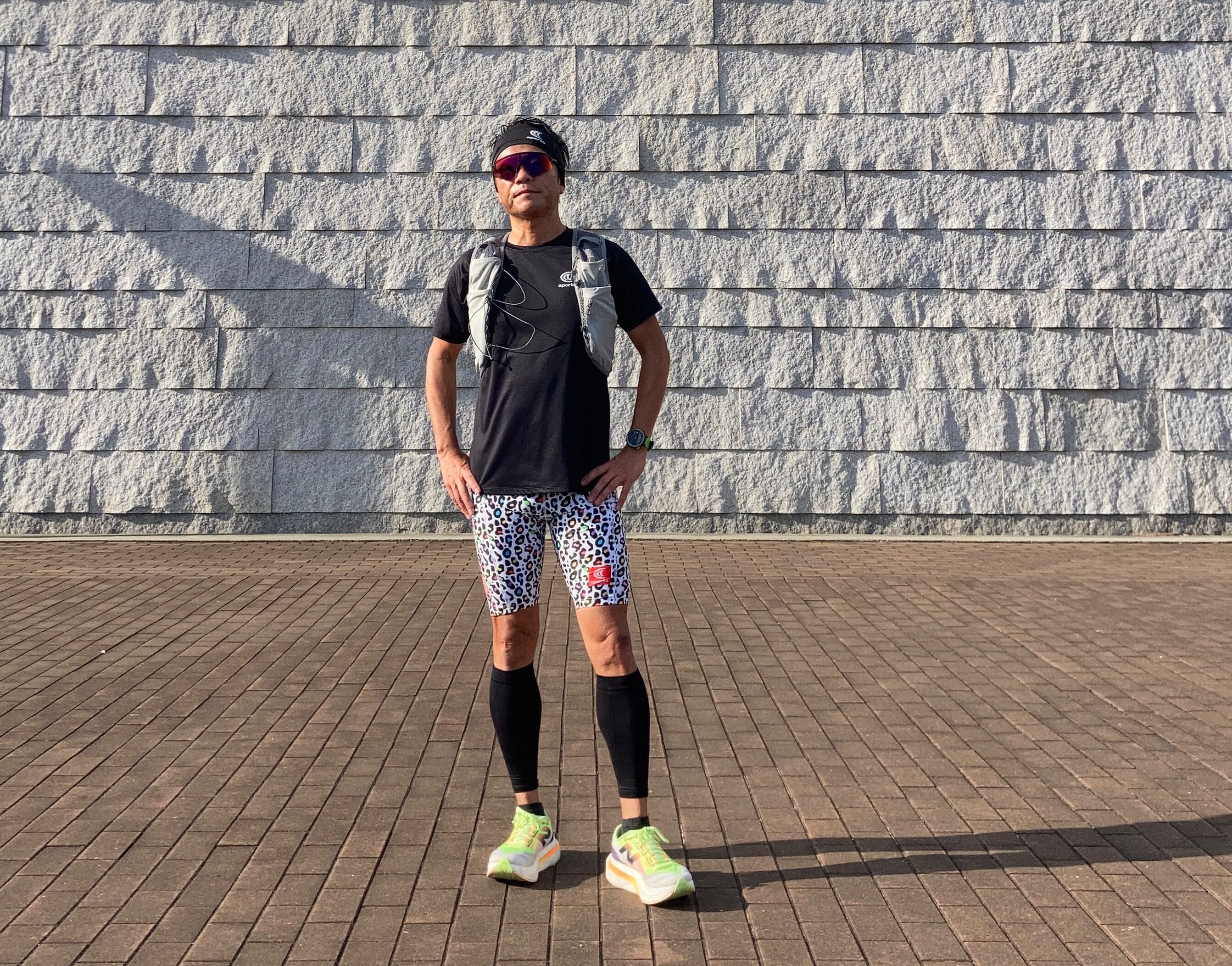 AP 124177】メンズ 全昇華アドバンスタイツ マルチレオパード | aperto