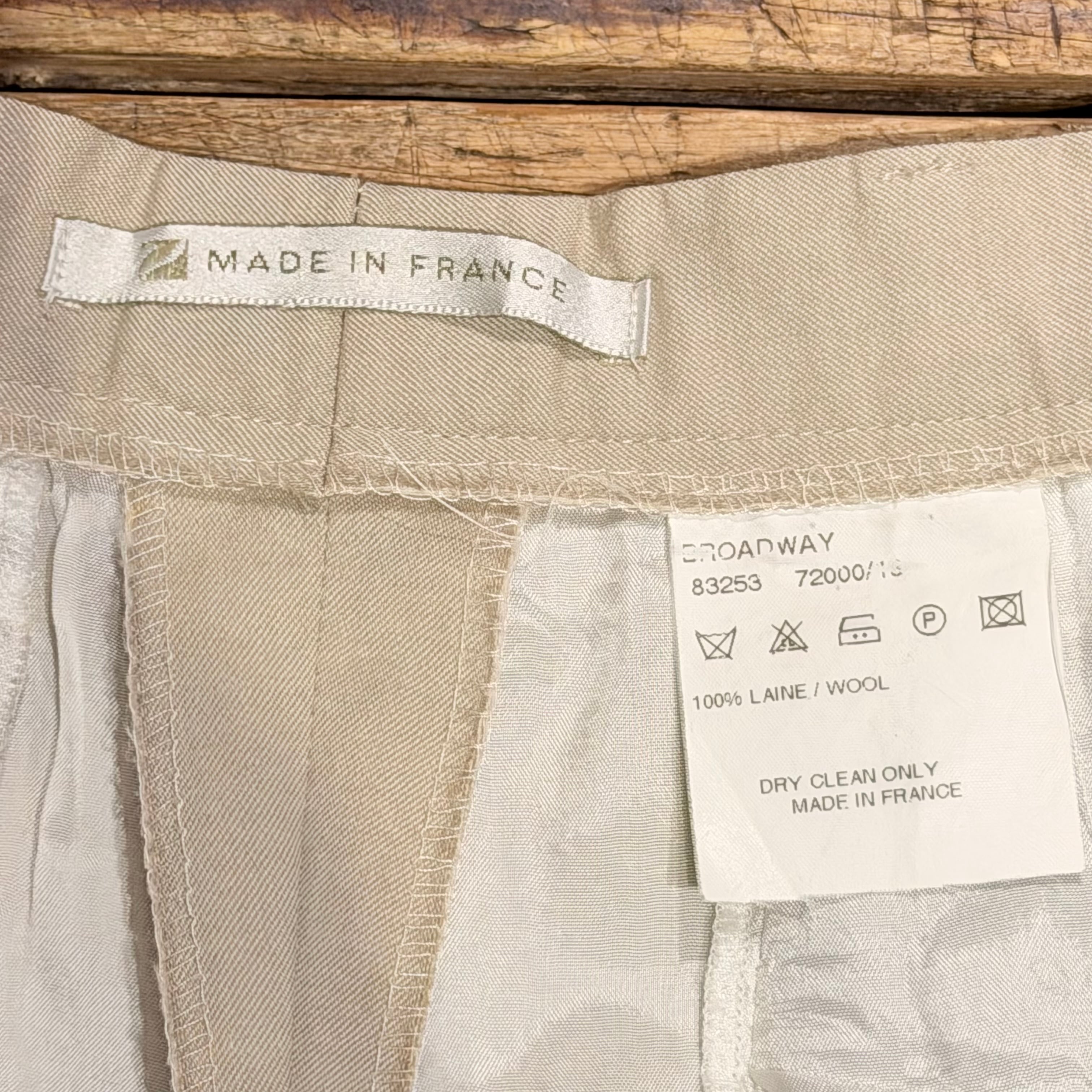 bernard zins “ladies wool trousers” size8 フランス製 ベルナール