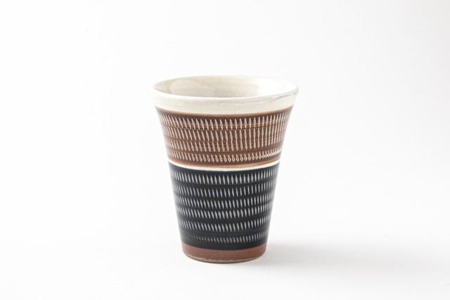フリーカップ (呉須) 小石原焼　柳瀬窯