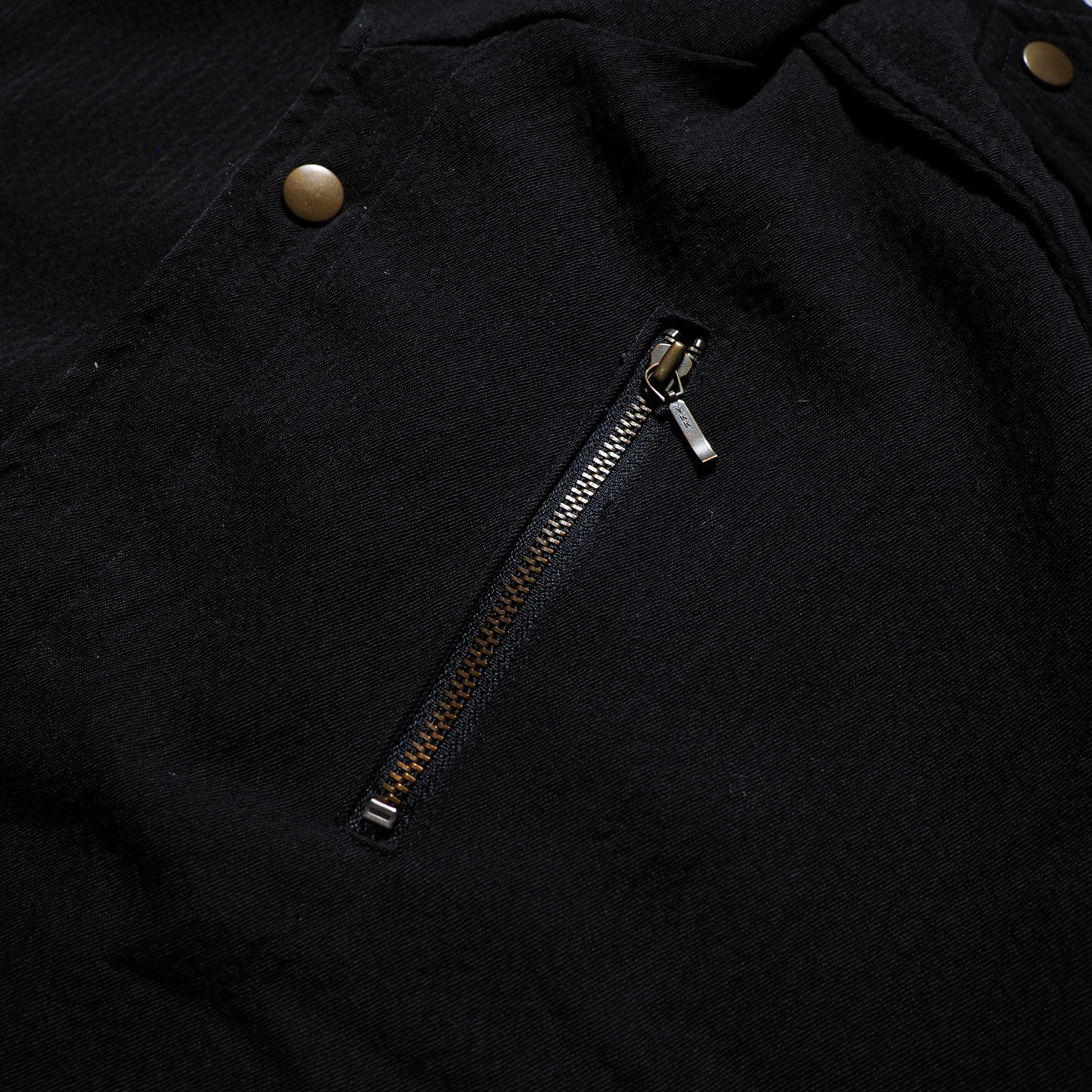 1990s Black mode Deformation silhouette vintage jacket blouson (made in France)