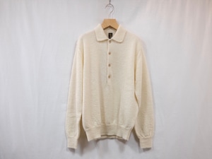 Men’s BATONER” PURE MOHAIR100％ POLO IVORY”