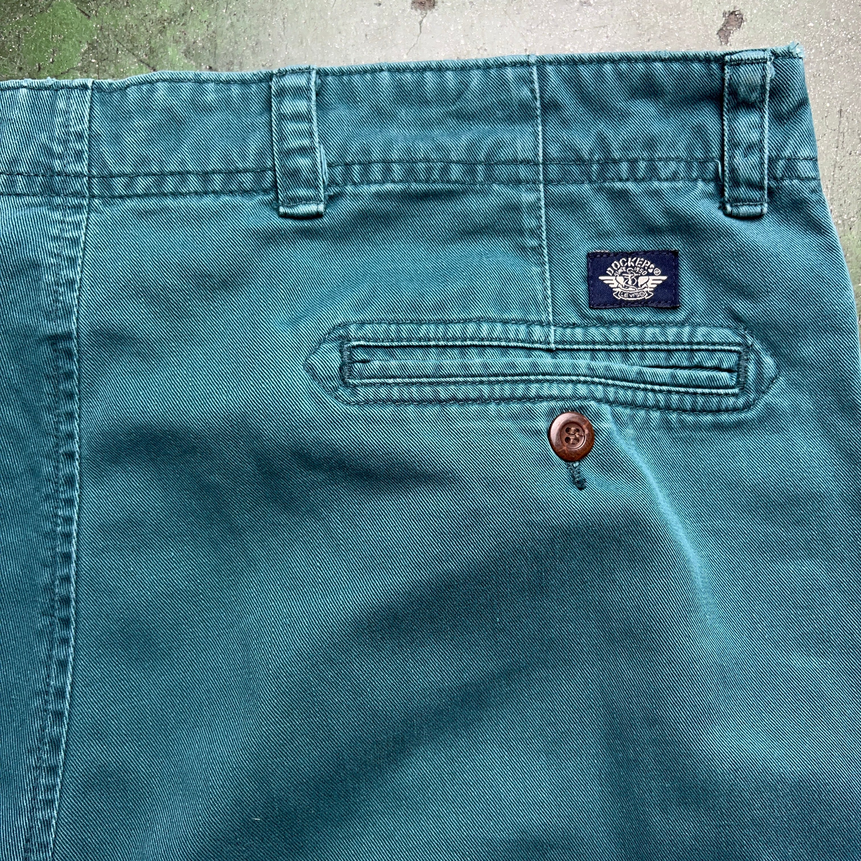 90's Levi's Dockers 2tuck Chino Pants W36 GREEN 90年代 90's Levi's Dockers 2tuck Chino Pants W36 GREEN 90年代